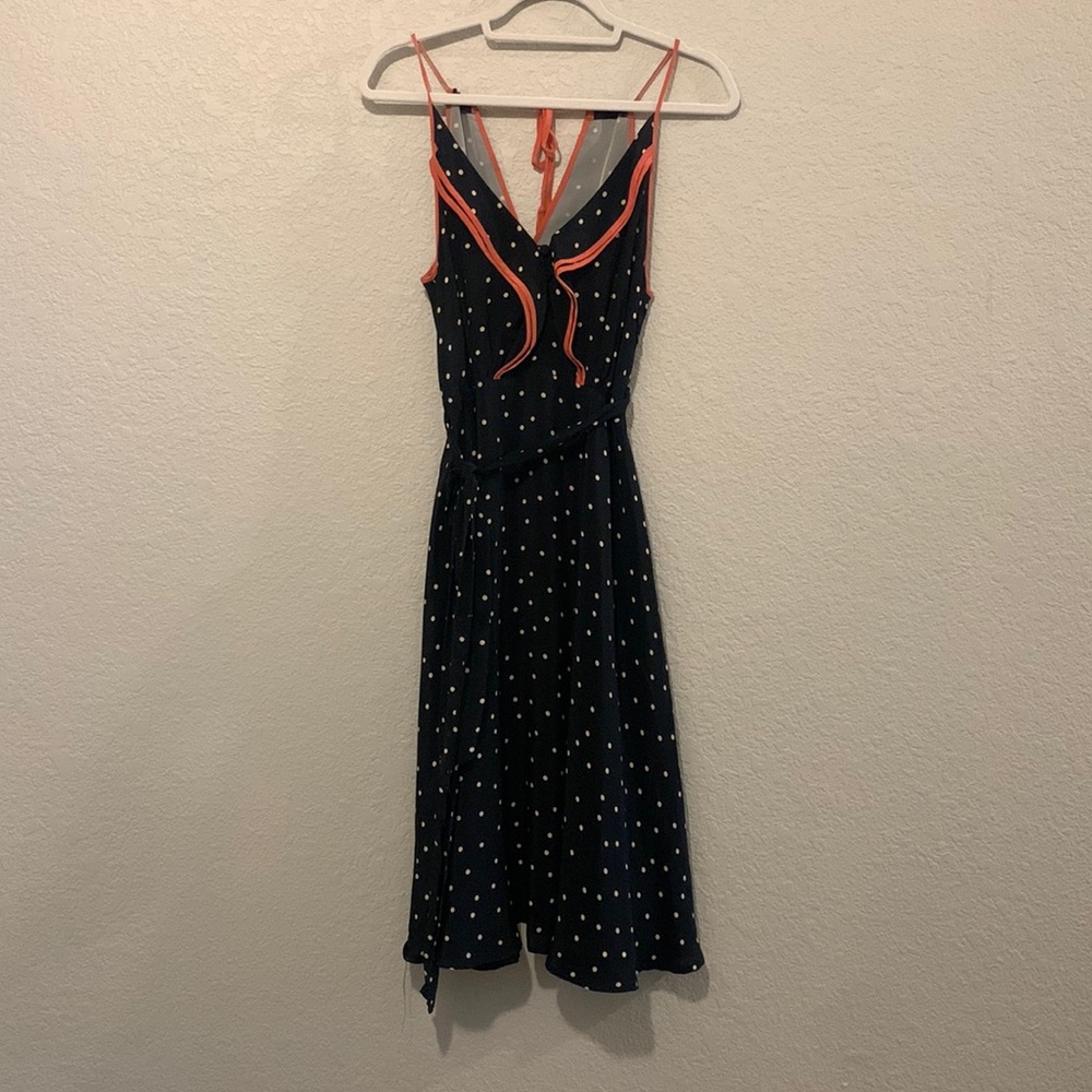 Polka dot midi dress from anthropologie